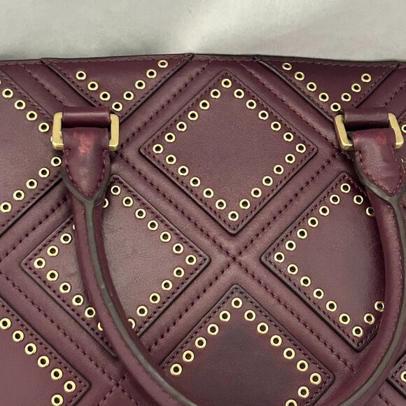 Selma Medium Diamond Grommet Leather Satchel Michal Kors - Picture 4 of 10